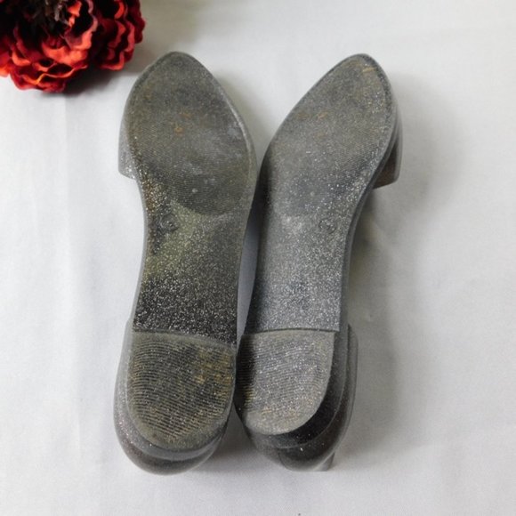 Jeffrey Campbell Havana glitter jelly flats shoes, sz 9 - Picture 8 of 10